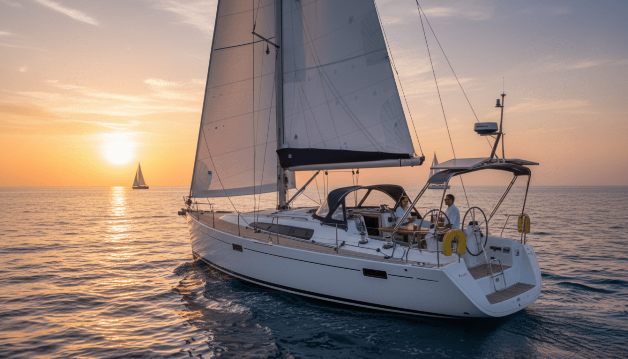 scopri l'elan impression 434, l'imbarcazione ideale che unisce robustezza e comfort, progettata per affrontare lunghe traversate con stile e sicurezza.